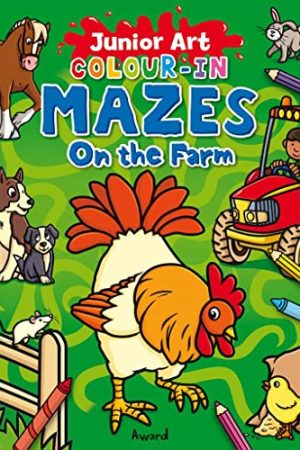 Award Junior Art Colour-in Mazes On the Farm