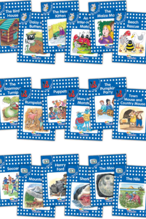 Jolly Learning Jolly Phonics Readers, Complete Set Blue Level (pack of 18)