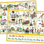 Jolly Learning   Jolly Phonics Letter Sound Wall Charts (in print letters)*