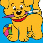 Award My First Copy Colouring Book Dog (BLUE)