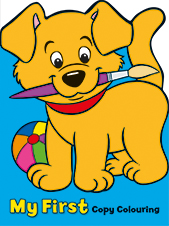 Award My First Copy Colouring Book Dog (BLUE)