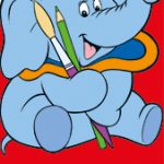 Award My First Copy Colouring Book Elephant (RED)