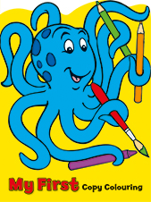 Award My First Copy Colouring Book Octopus (YELLOW)