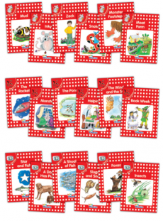 Jolly Learning   Jolly Phonics Readers, Complete Set Red Level (pack of 18)