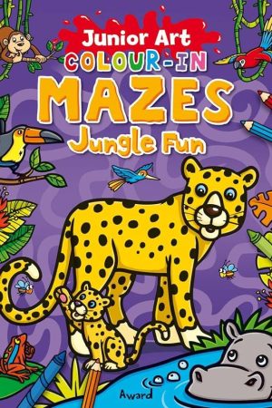 Junior Art Colour-in Mazes Jungle Fun