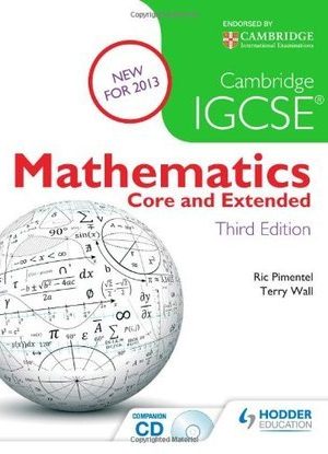 Cambridge IGCSE Mathematics Core and Extended 3ed + CD